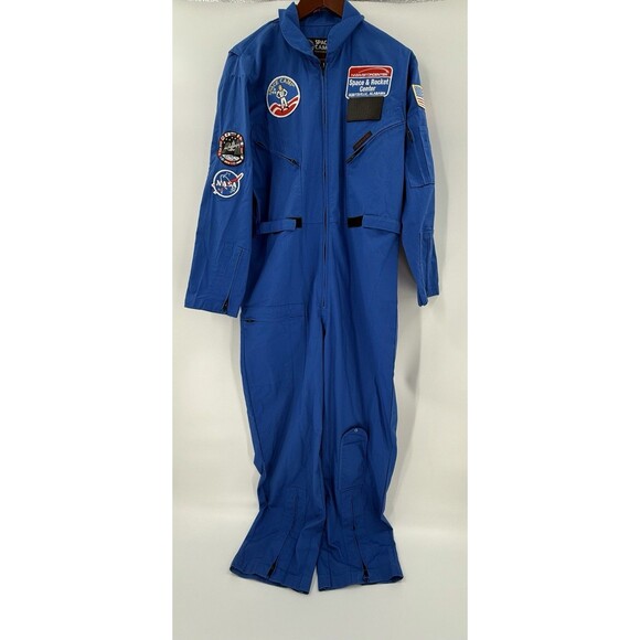 NASA US Space Camp Blue Astronaut Flight Suit Huntsville AL  Size Adult MEDIUM - Picture 1 of 14
